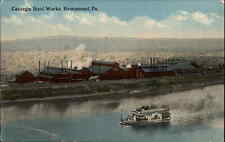 Homestead Pennsylvania PA Factory Birdseye View c1910s Postcard picture