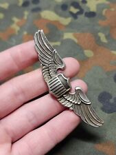 WWII US Army Air Corps Air Force Gemsco 3 Inch Pilot Wings Pin picture