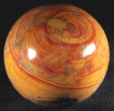 Madagascar Natural Petrified Wood Fossil Sphere Chestnut Jasper 3.5