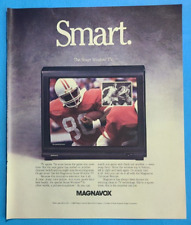 1991 Magnavox Smart Window TV SMART Vintage 1990's Magazine Print Electronics Ad picture