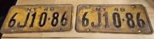1948 New York license plates Matching Set  Ford Chevy Dodge picture