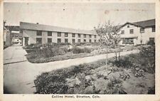 Collins Hotel, Stratton, Colorado CO - Vintage Postcard picture