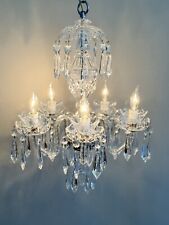 AVOCA WATERFORD Authentic Crystal Chandelier 5 Arm Ceiling Light picture