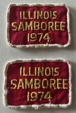 Vintage 1974 Illinois Samboree Patches (2) picture