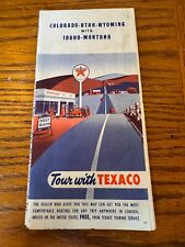 1954 Vintage Texaco Map of Colorado-Utah-Wyoming with Idaho-Montana picture
