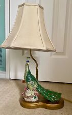 Ceramic Peacock Green Table Lamp picture