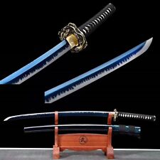  Blue Blade 1095 High Carbon steel Japanese Samurai Dragon Sword Katana Sharp  picture