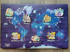 Disney Parks Around The World Pin Set D23 Gold Club Exclusive Disneyland 7-Count picture