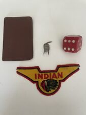 Jacket Patch 1940s Indian Motorcycle Dealer Catalog Item Antique Scout Chief picture