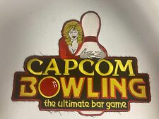 Huge Vintage Capcom Bowling Arcade Game Patch - Perfect for Jean Jacket 1988 picture