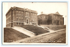 Lincoln & Lewis High School St View Southington CT RPPC Real Photo picture