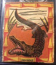 1950'S NOVEL CANDY & TOY CROCODILE CARD JUNGLE KING RARE & HARD TO FIND B12 picture
