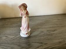 Vintage FBIA Pink Girl Figurine Pinkie Hand Painted 6” picture