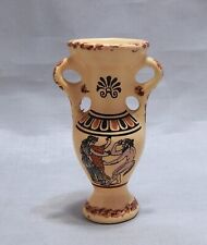 Greek Pottery D. Vassil Mini Hand Painted Vase picture