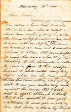 Antique personal letter (approx 1862 - 1870) picture