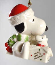 Lenox Whimsical Snoopy Ornaments A Surprise For Snoopy-Red - Boxed 5739671 picture