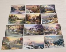 NOS 2000 Set Of 12 Thomas Kinkade Postcard Size Painting Prints New & Unused picture