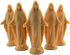 Catholic Patron Saint Moulded Plastic Statue Figurine, Lot of 5 (Our Lady of Gra picture