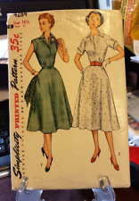 Simplicity 4284 Dress pattern 1950's  Size 18 1/2 Bust 37 picture
