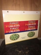 3 CRATE LABEL’S CAN VINTAGE Finast Lima Beans. First National Stores picture