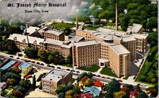 Sioux City, IA St. Joseph Mercy Hospital Aerial View Postcard picture