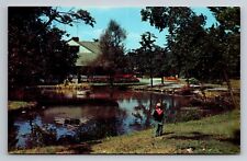 Lakemont Park Altoona Pennsylvania Vintage Unposted Postcard Fishing Tennis picture