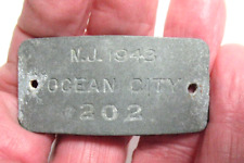 1943 OCEAN CITY NEW JERSEY METAL DOG TAG 202 picture