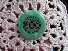200 MONACO/ FRANCES STE. DES BAINS DE MAR / GREEN CASINO CHIP picture