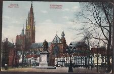 Belgium Old Postcard Antwerpen Groenplaats Anvers picture