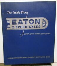 1947 Eaton 2 Speed Axles Sales Brochure Unique Overlays W/Internal Views Trucks picture