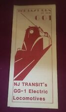 NJ Transit’s GG-1 Electric Locomotive The Last Run Brochure free us shipping picture