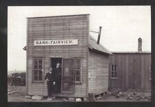 REAL PHOTO FAIRVIEW OKLAHOMA DOWNTOWN FAIRVIEW BANK POSTCARD COPY picture