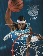 NBA Denver Nuggets Carmelo Anthony 2004 Got Milk advertisement 8 x 11 ad print picture