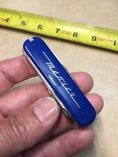 Vintage Victorinox Executive 74mm Swiss Army Knife Blue “ Mettler Logo “ picture