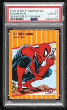 2023 Fleer Throwbacks '89 Marvel Edition Orange Spider-Man PSA 10 GEM MT 0wz2 picture