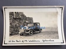 Antique Original Photograph Peak of Mt. Washburn  Yellowstone  1930's picture