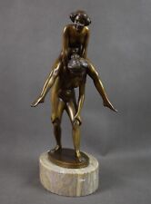 JAEGER Gotthilf (1871-1933) “Naked gymnasts”, Art Deco, bronze, 1920s. Germany picture
