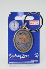 Australian Pewter Sydney 2000 Olympics Keychain w/ Color Logo Official Licensing picture