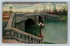 Indianapolis IN, 30th Street Bridge, Riverside Indiana c1912 Vintage Postcard picture