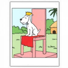 Double Postcard Moulinsart Tintin, King Snowy on his throne (12,5x17,5cm) picture