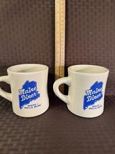 2  - Classic Maine Diner Coffee Mugs Never Used Only Displayed. EUC picture