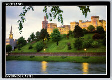 Inverness Castle Inverness Evening over the Castle Scotland Postcard VTG picture