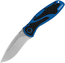 Kershaw Blur Linerlock A/O Blue Aluminum Folding MagnaCut Pocket Knife 1670NBMAG picture