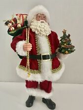 Traditions Jolly Santa With Toy Bag And Tree New Without Tags picture