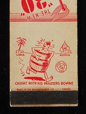 1940s Excise Tax WW2 Hitler in a Barrel Caught with His Panzers Down Canada MB picture