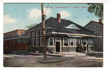 Postcard: Electric Station, Johnston, NY (New York) - historic message on back picture