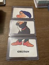 Vintage Rare Walt Disney Productions 🎥 Card Game Snow White Grumpy Playing Card picture