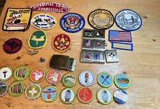 Boy Scout Patches, Pins, Loops -Over 35 Items Most NOS 1970s Quinnipiac Council picture