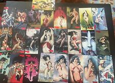 VAMPIRELLA GALLERY (Topps 1995) TALL FORMAT CHROMIUM Chase Card Set (25) picture