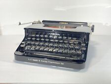 Serviced 1938 Corona Standard flat top portable typewriter w/case + NEW RIBBON picture